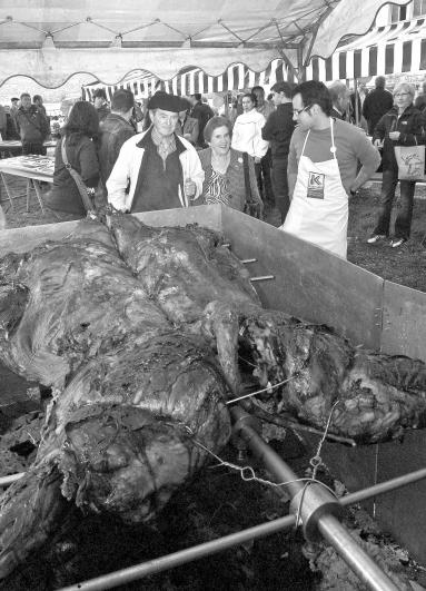 Asado de vaca terreña