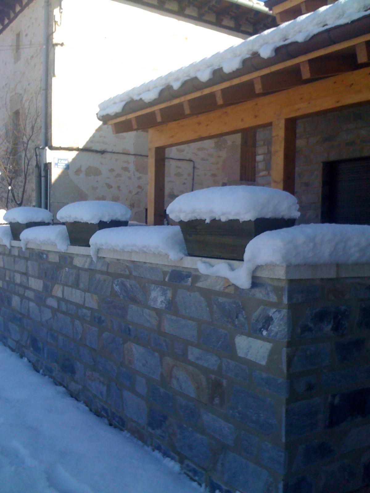 Detalle de las jardineras